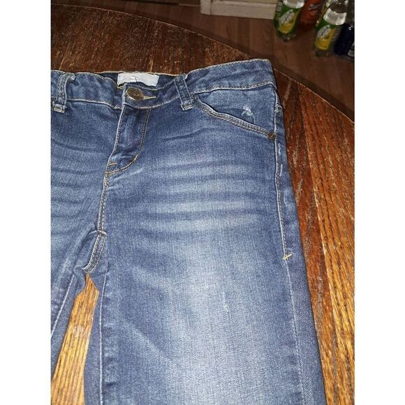 Jr Size 3 Jolt Jeans Distressed Skinny Denim Blue Jeans Jeggings Casual Pants - Picture 3 of 7